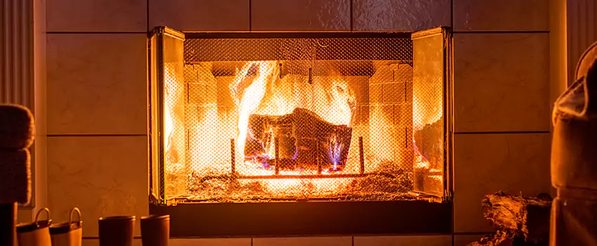 Mendota Hearth Landscape Fireplace Installation in Muskogee, Oklahoma