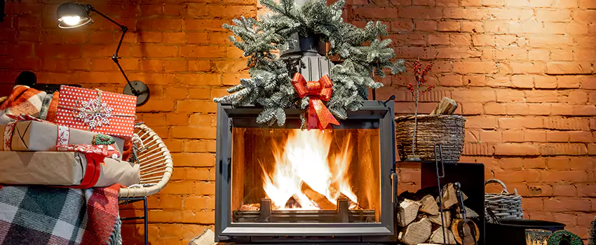 Travis Industries Linear Gas Fireplace Installation in Muskogee, Oklahoma