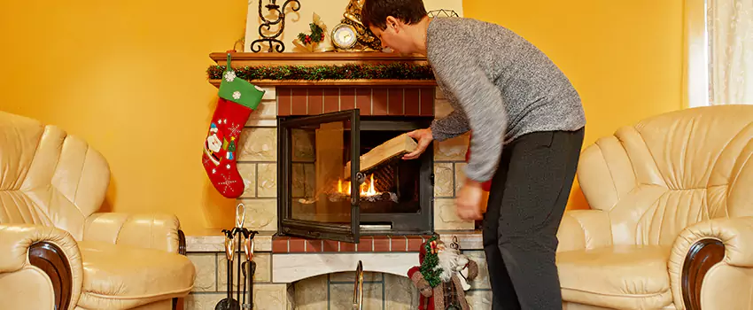 Rusted Metal Fireplace Restoration in Muskogee, Oklahoma