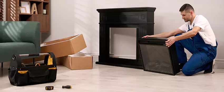 Old Rusted Metal Fireplace Repair And Replacement in Muskogee, OK
